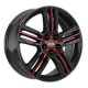 Ronal R57 MCR negra linea radio rojo